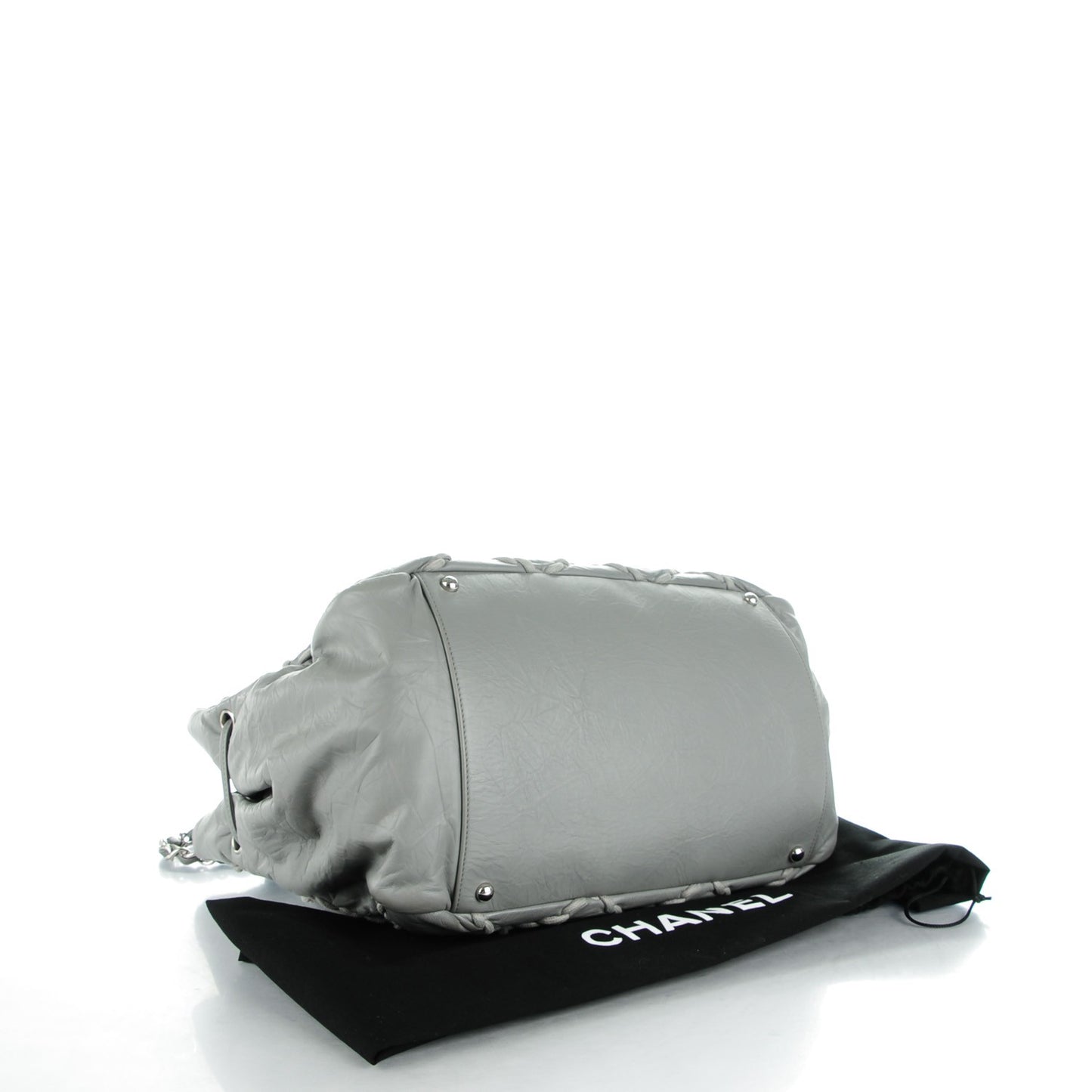Calfskin Ultra Stitch Tote Grey