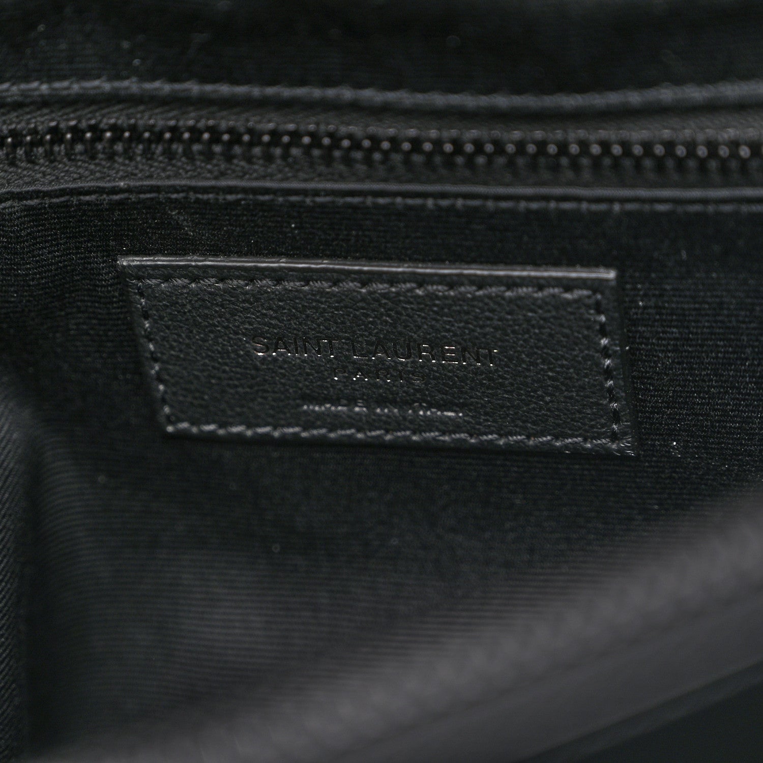 Saint Laurent Calfskin Y Quilted Monogram Monochrome Large Loulou Chain Satchel Black 7 of 12