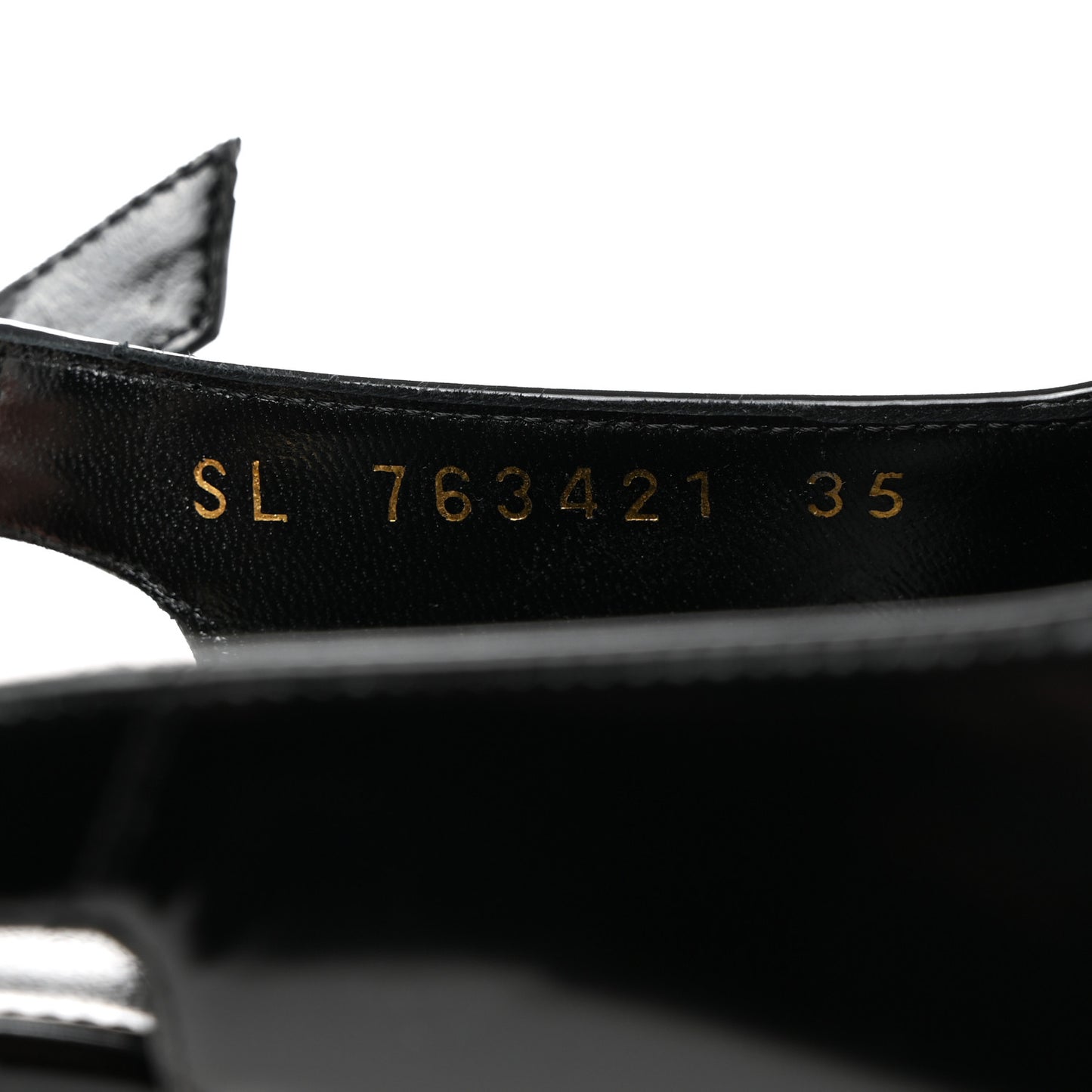 Glazed Calfskin Lee Slingback Pumps 35 Black
