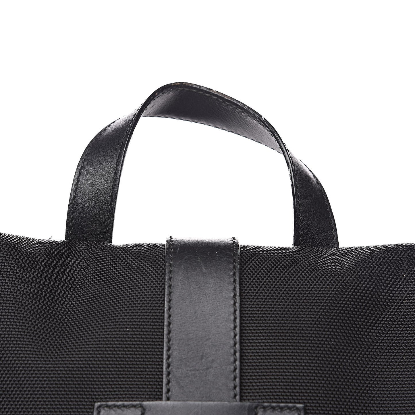 Techno Canvas Web Single Buckle Backpack Black