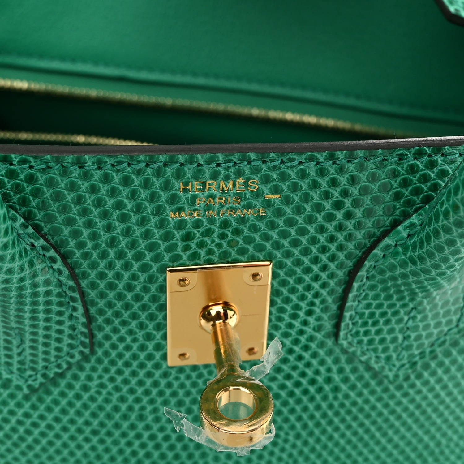 Hermes Lizard Birkin 25 Menthe 6 of 12