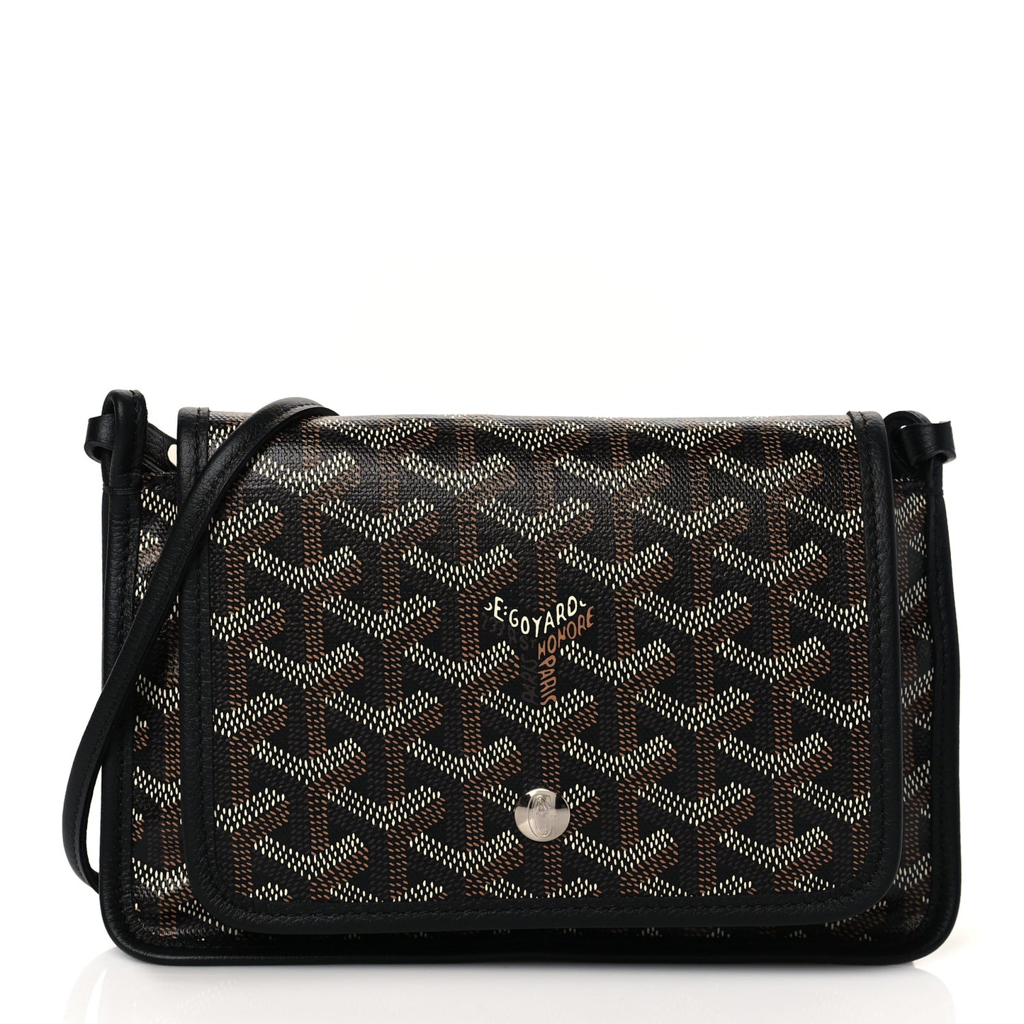 Goyardine Plumet Wallet Clutch Black