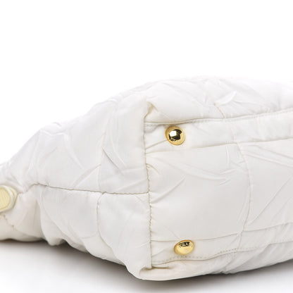 Prada Tessuto Nylon Quilted Bag White 9 of 12