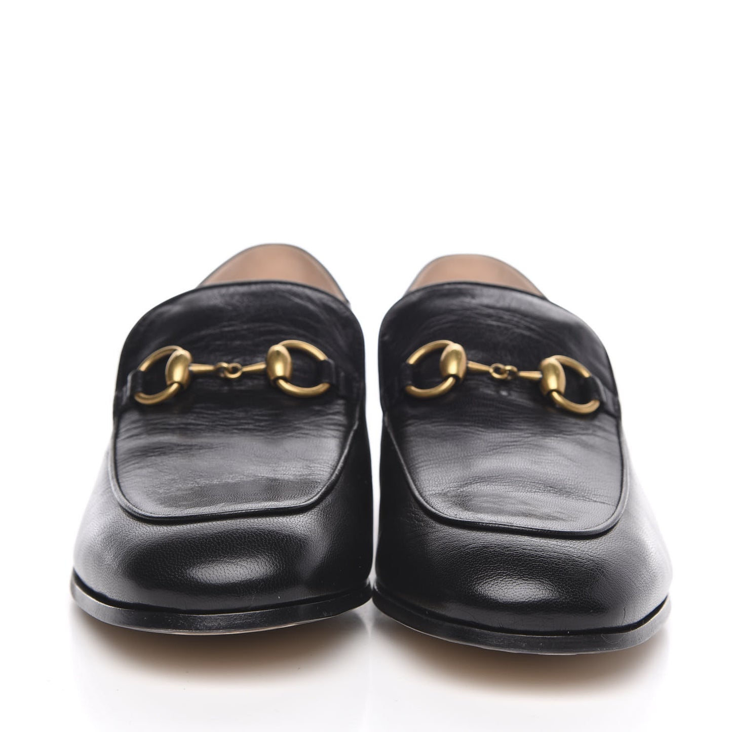 Goatskin Crystal Womens Horsebit Loafers 40.5 Black