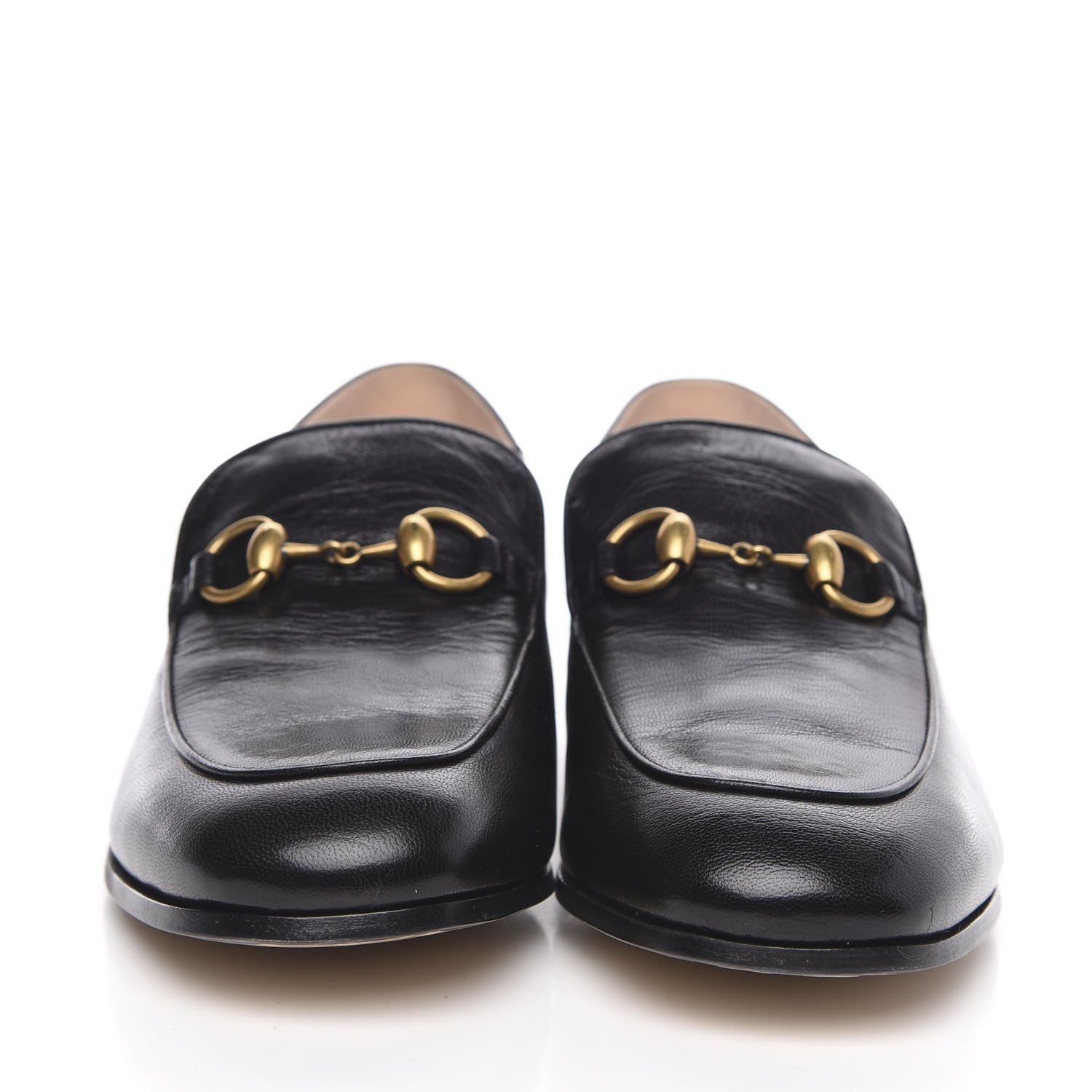 Gucci Goatskin Crystal Womens Horsebit Loafers 40.5 Black 2 of 9
