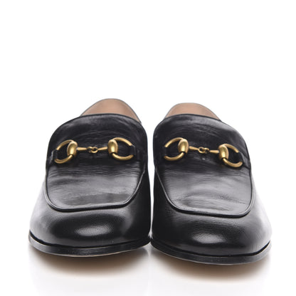 Gucci Goatskin Crystal Womens Horsebit Loafers 40.5 Black 2 of 9