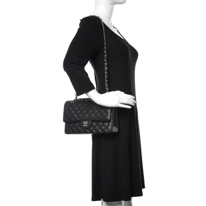 Chanel Caviar Quilted Medium Double Flap Black 2 of 9