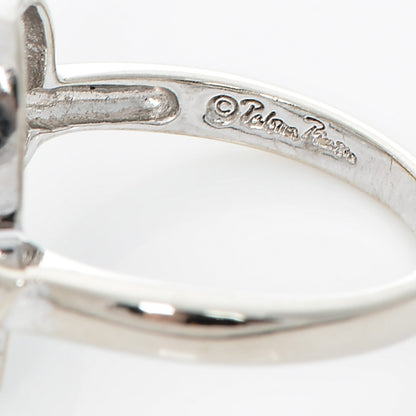Tiffany 18K White Gold Diamond Paloma Picasso Loving Heart Ring 5 4 of 6