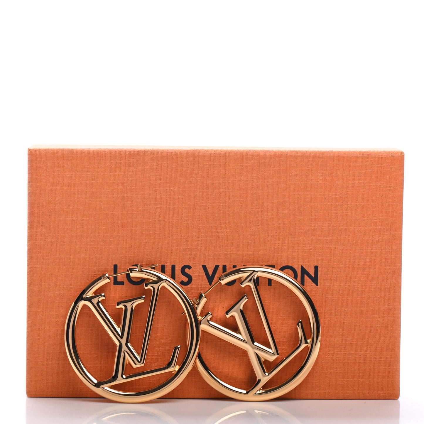 Metal Louise Hoop Earrings Gold