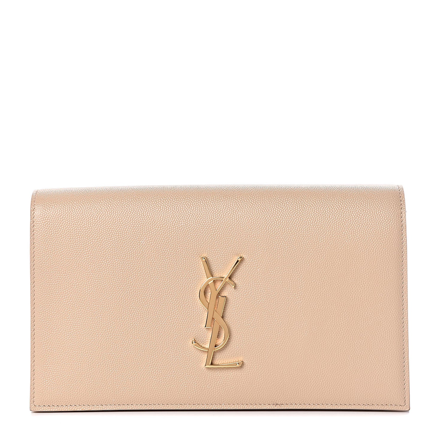 Grain De Poudre Classic Kate Monogram Clutch Nude Powder