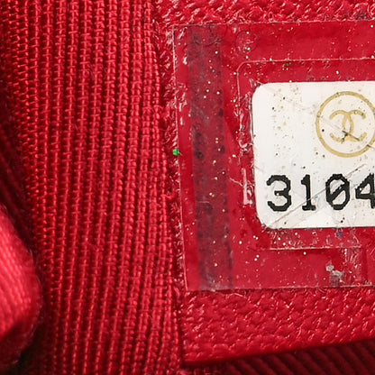 Chanel Lambskin Quilted Logo Strap Flap Black 8 of 10