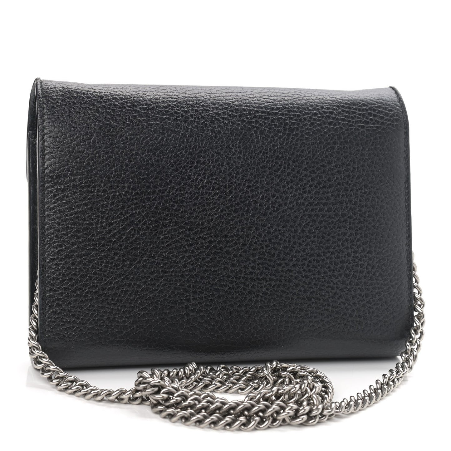 Calfskin Mini Dionysus Chain Wallet Black