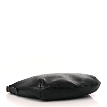 Gucci Grained Calfskin Logo Half Moon Hobo Black 4 of 9