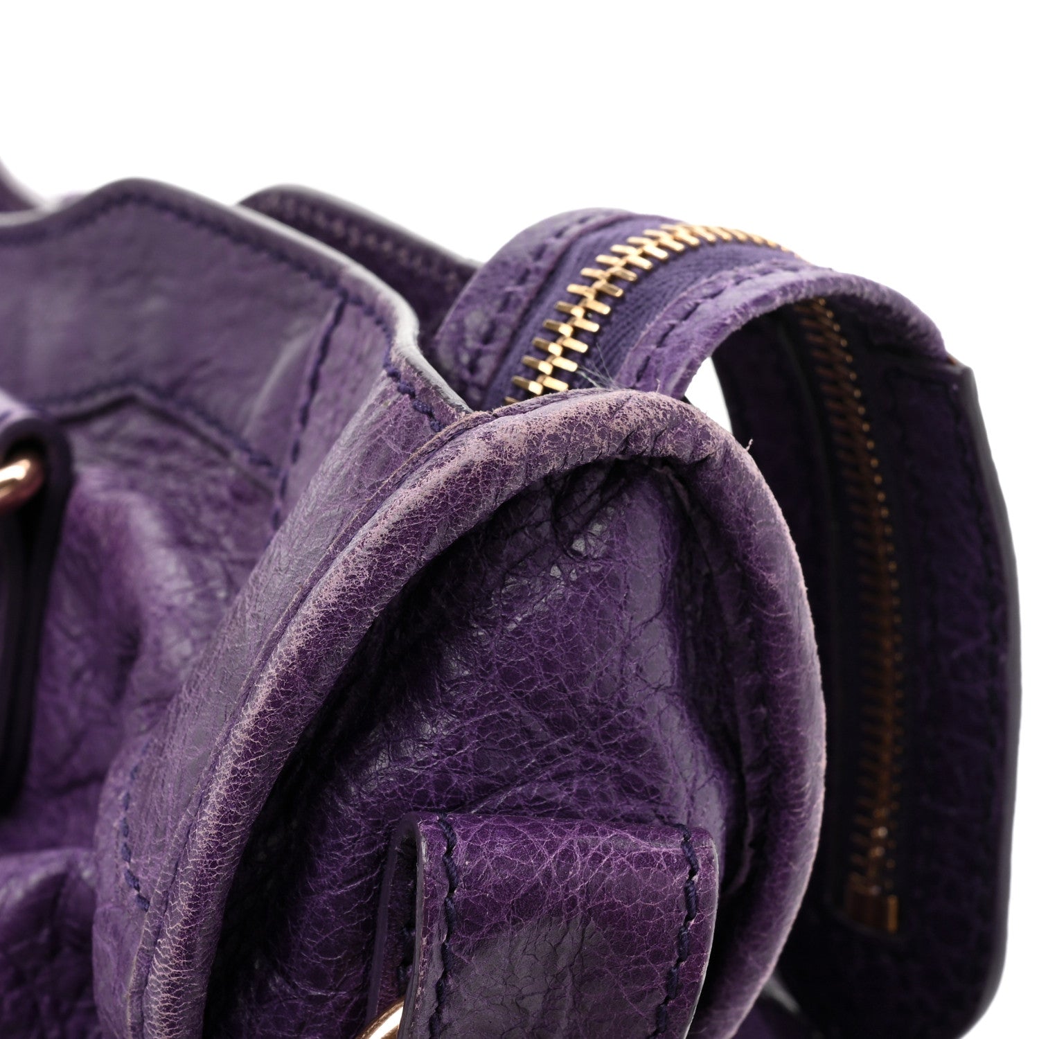 Balenciaga Agneau Giant 12 Rose Gold Hardware City Dark Violet 16 of 17