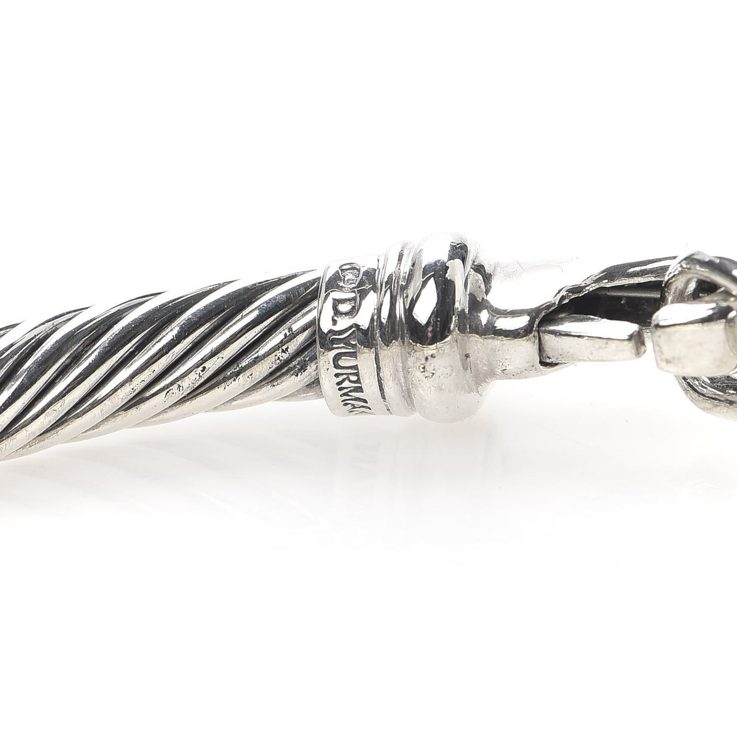 Sterling Silver 14K Yellow Gold 5mm Metro Cable Bracelet