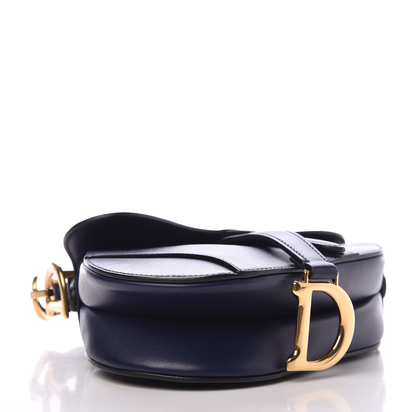 Calfskin Mini Saddle Bag Blue