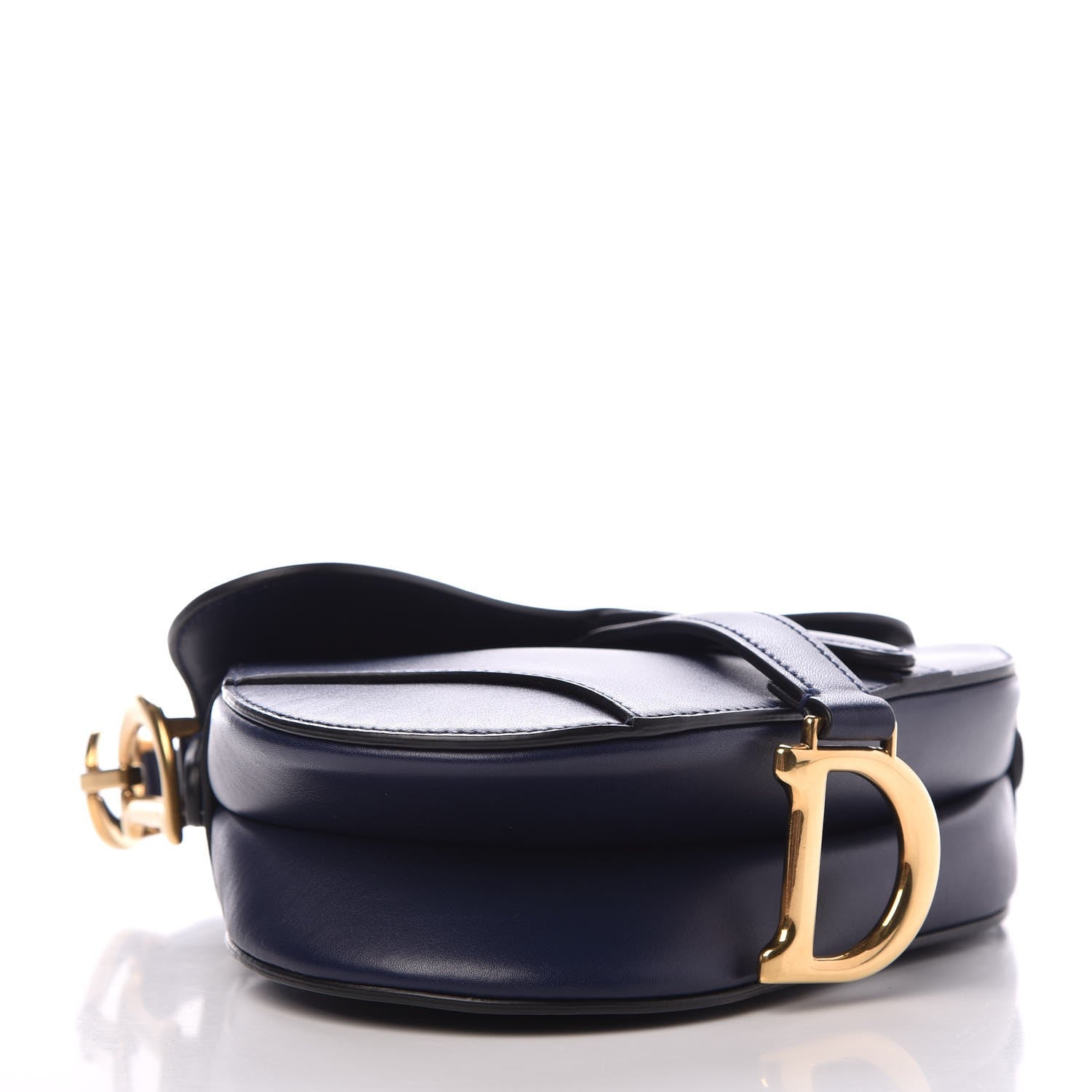 Christian Dior Calfskin Mini Saddle Bag Blue 4 of 6