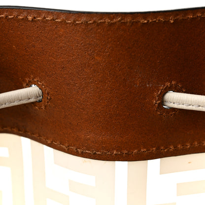 Fendi TPU FF Vitello Aura F is Fendi Grande Mon Tresor Bucket Bag White Cuoio 12 of 12