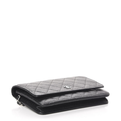 Chanel Caviar Quilted Wallet On Chain WOC Black 4 of 12