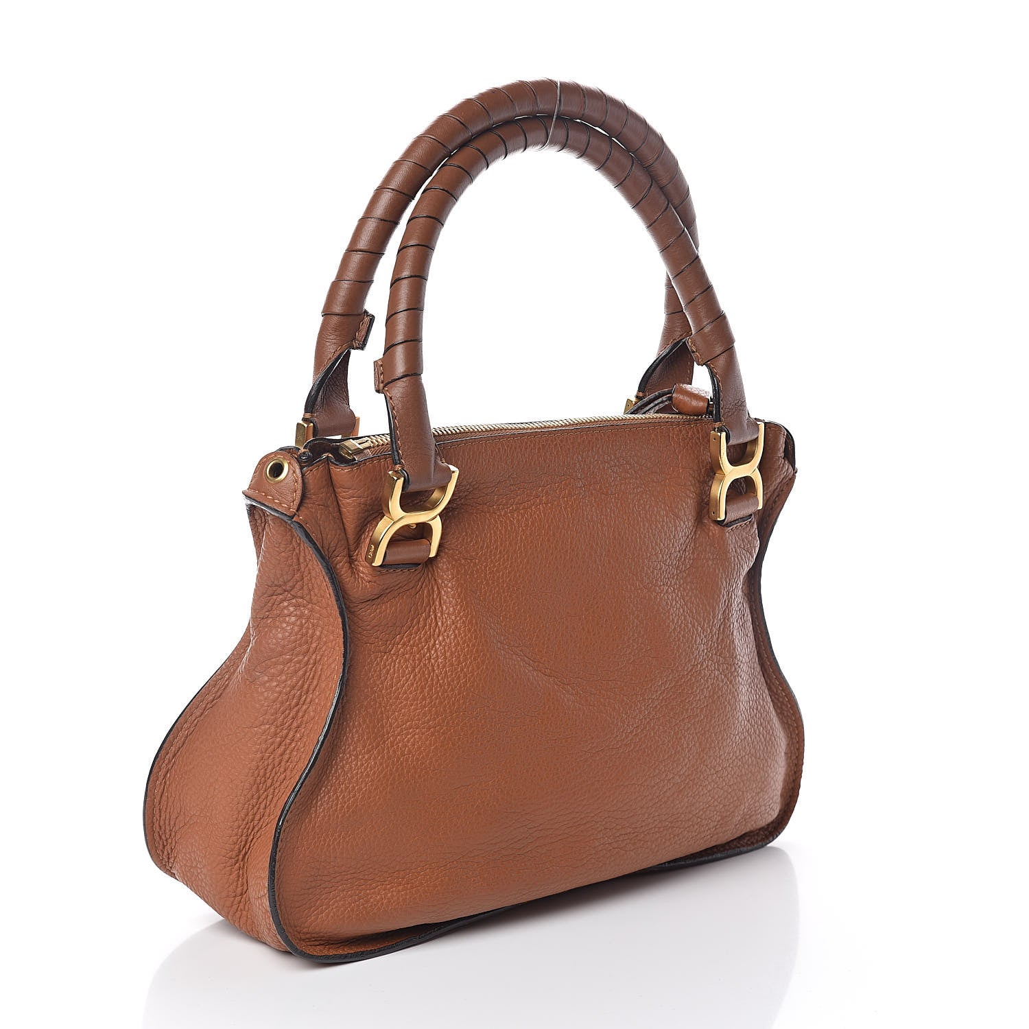 Chloe Calfskin Medium Marcie Satchel Tan 3 of 9