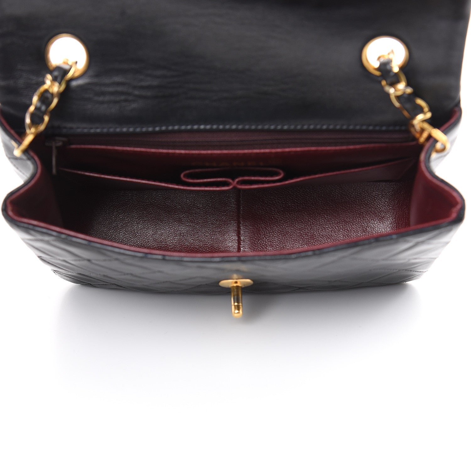 Chanel Lambskin Quilted Mini Square Flap Black 5 of 13