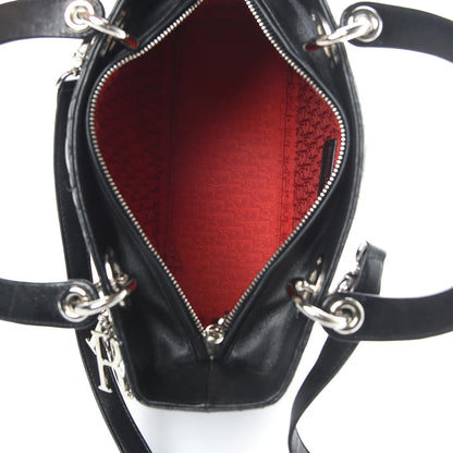 Christian Dior Lambskin Cannage Medium Lady Dior Black 5 of 14