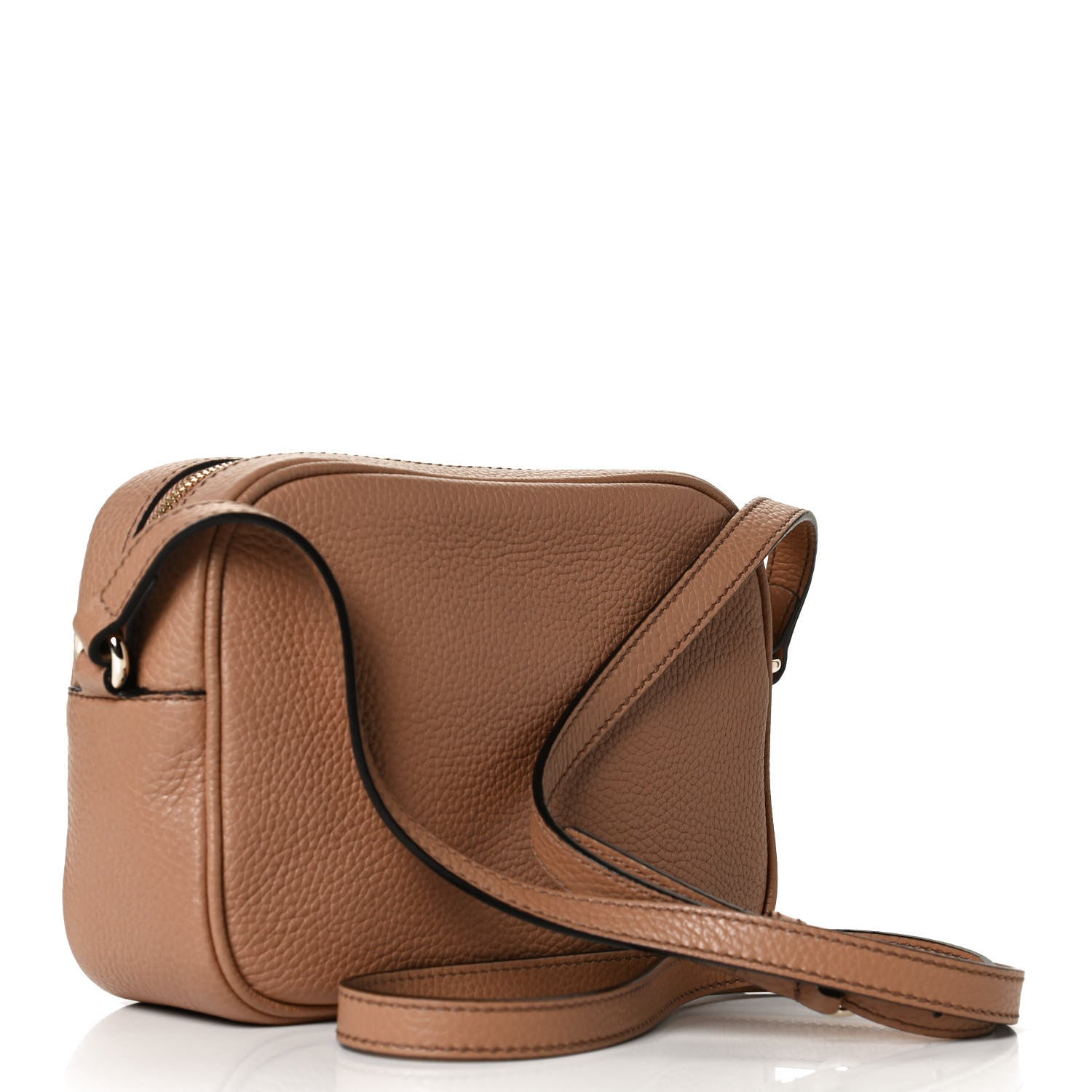 Gucci Pebbled Calfskin Small Soho Disco Bag Camelia 2 of 12