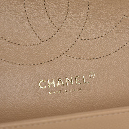 Chanel Caviar Quilted Jumbo Double Flap Beige Clair 5 of 8