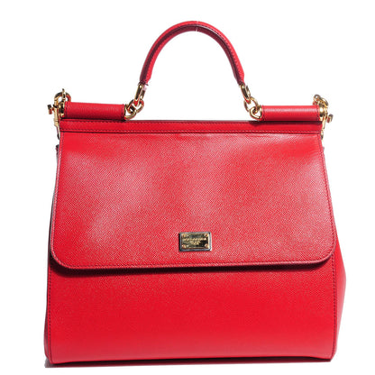 Dolce & Gabbana Dauphine Large Miss Sicily Satchel Red 1 of 6