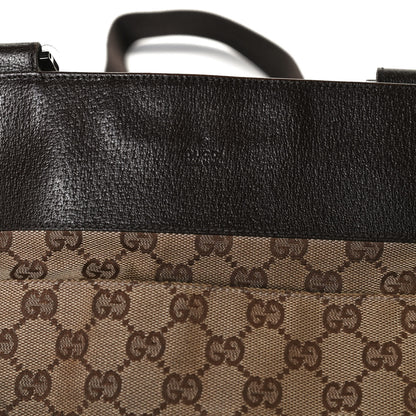 Gucci Monogram Messenger Crossbody Web Bag Dark Brown 12 of 14