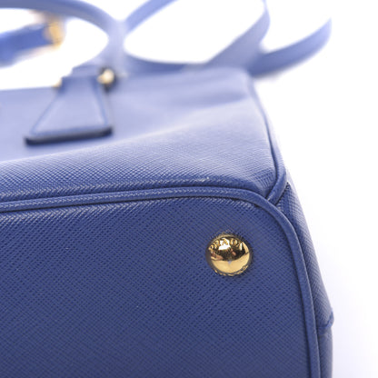 Prada Saffiano Mini Galleria Double Zip Tote Bleuette 13 of 13