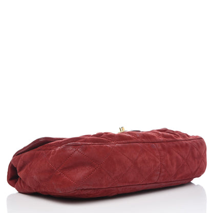 Chanel Iridescent Calfskin Large Chic Quilt Flap Red 4 of 14