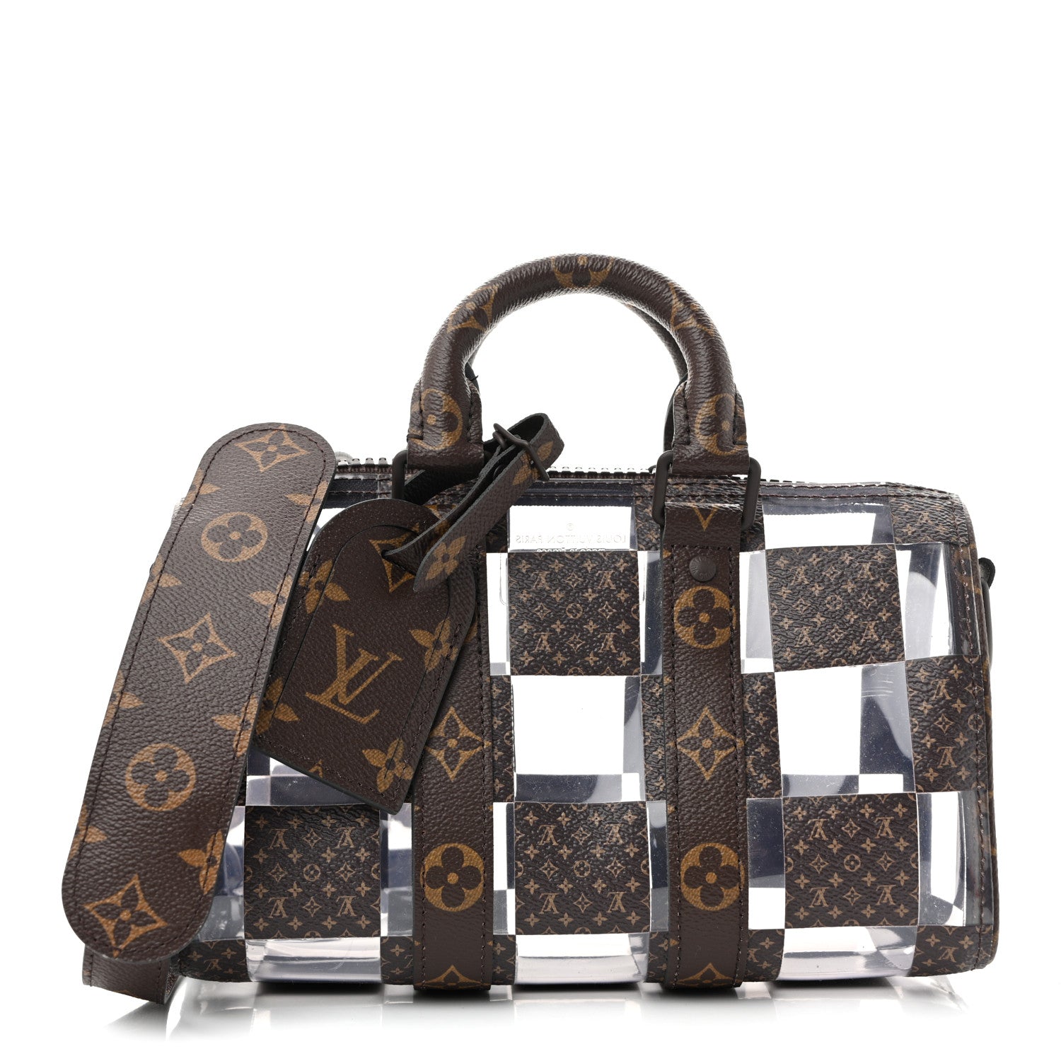 Louis Vuitton PVC Monogram Chess Keepall Bandouliere 25 1 of 13