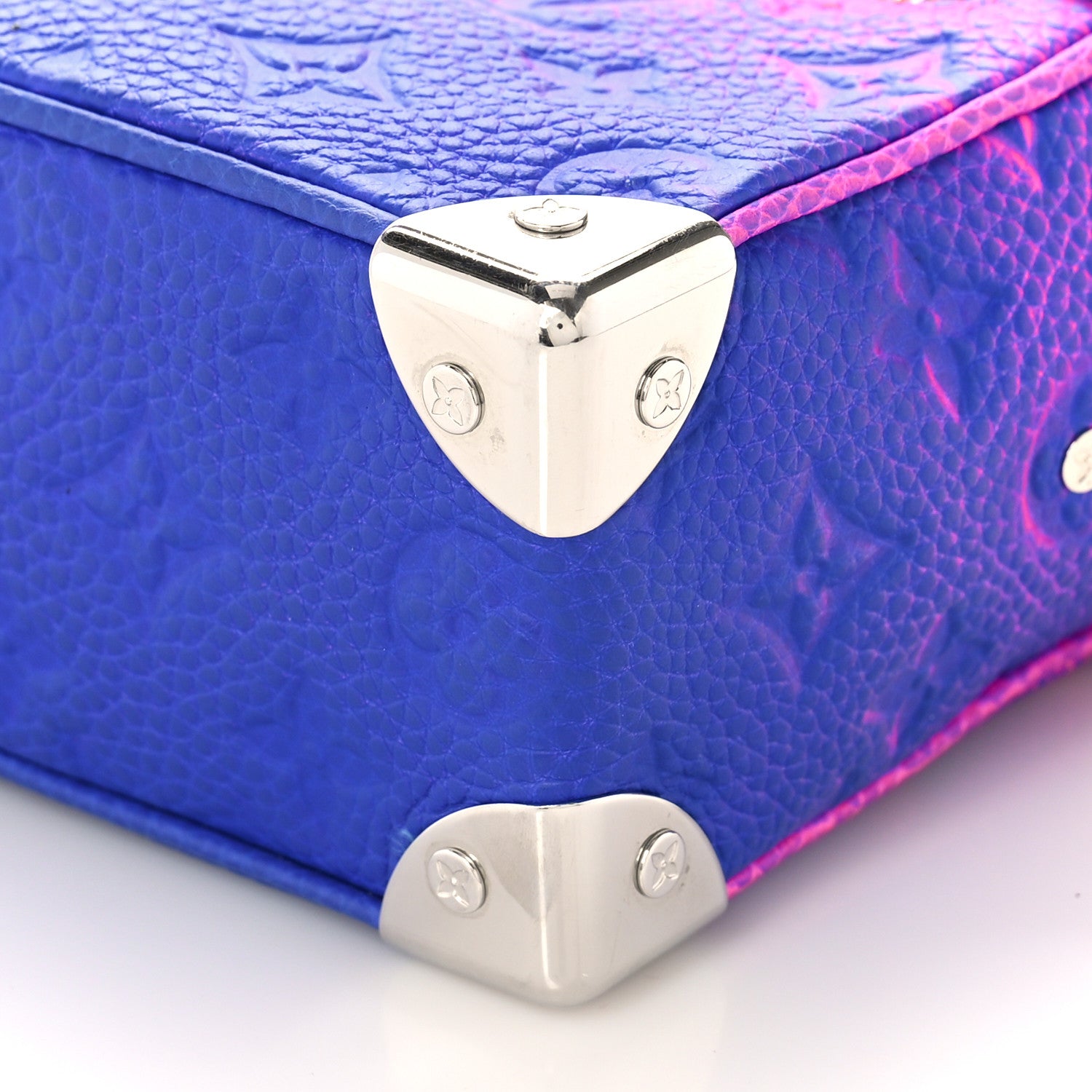 Louis Vuitton Taurillon Illusion Mini Soft Trunk Bleu Rose 8 of 8