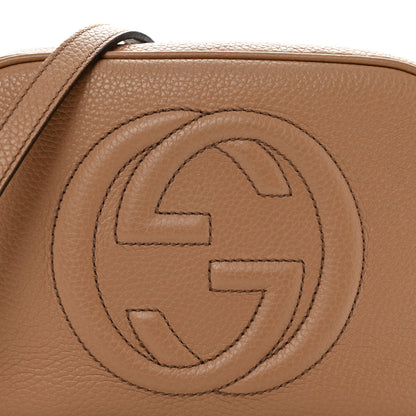 Gucci Pebbled Calfskin Small Soho Disco Bag Camelia 9 of 14