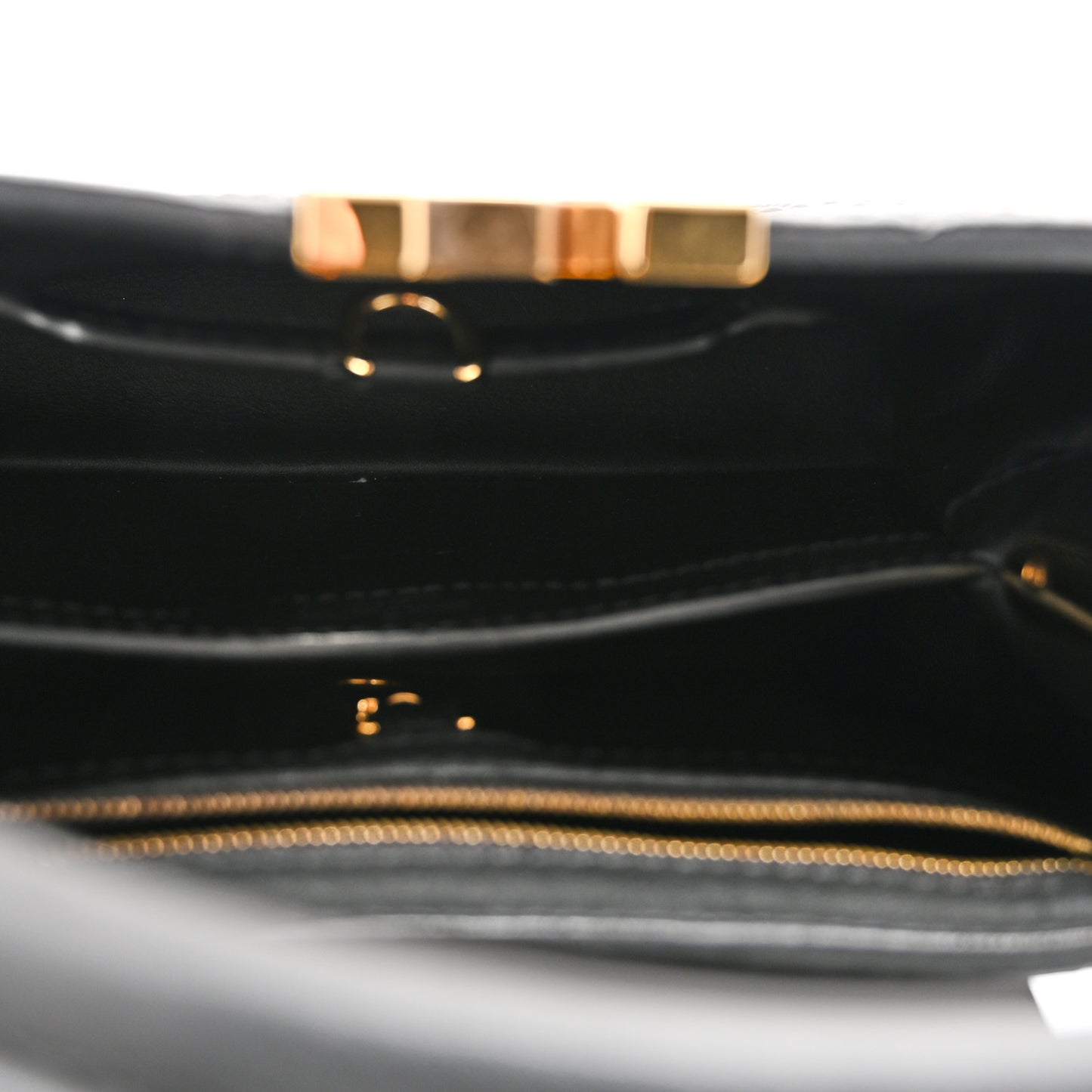 Calfskin Studded Flower Capucines BB  Black