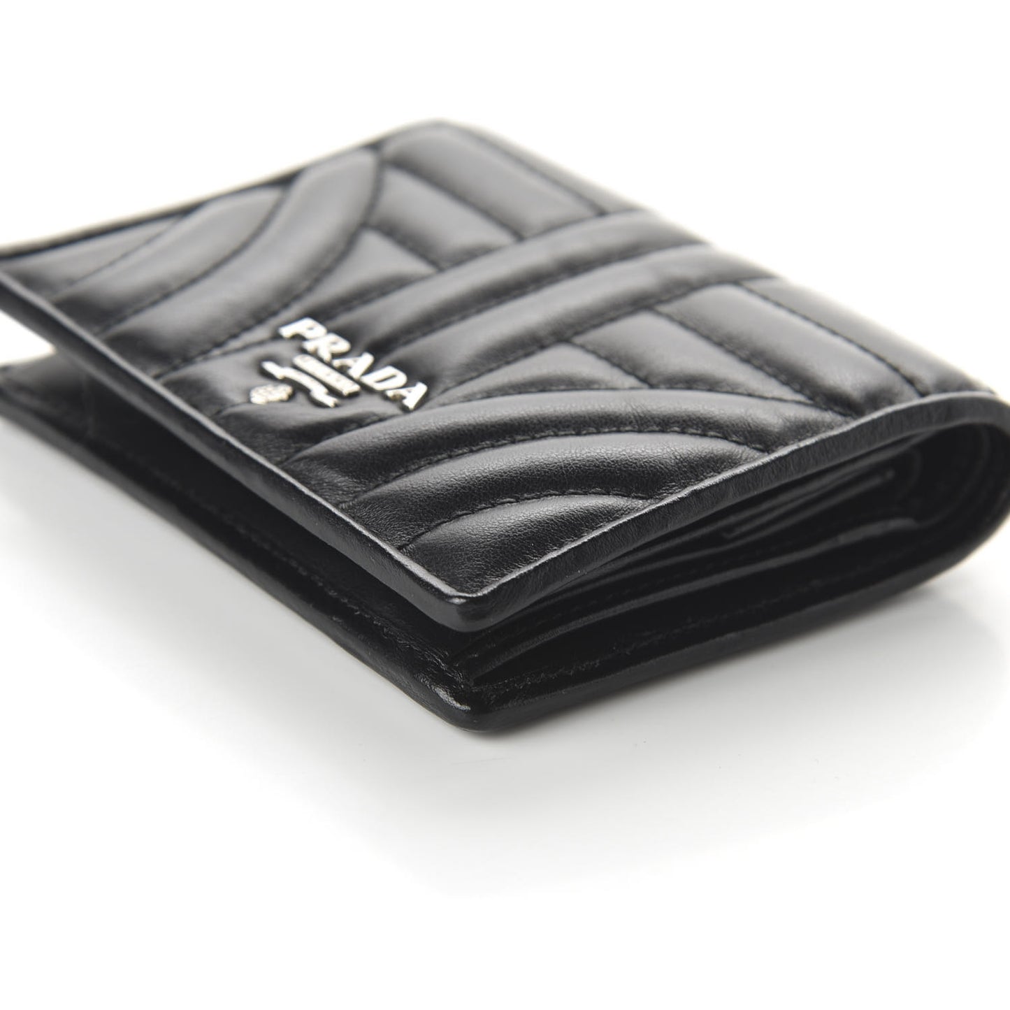 Soft Calfskin Impunture Diagramme Wallet Black