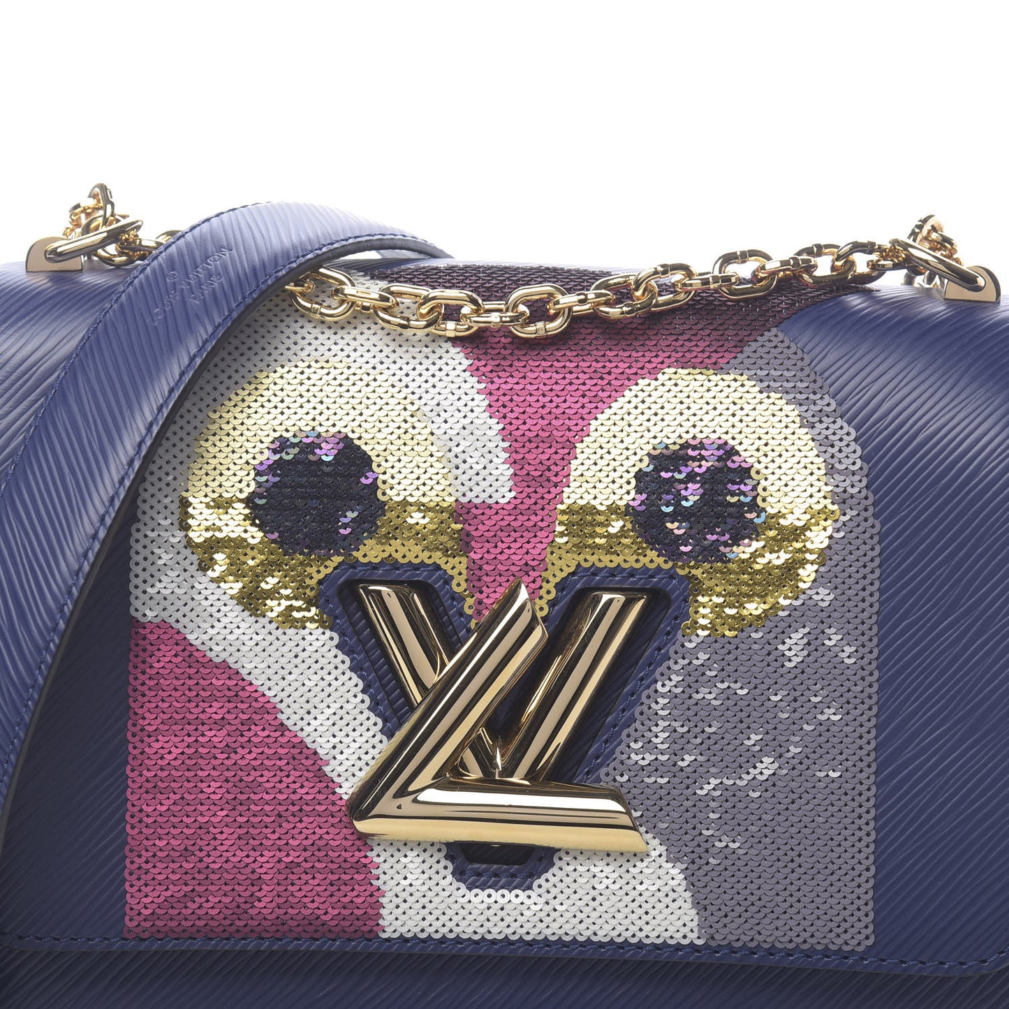 Epi Sequins Twist Shoulder Bag MM