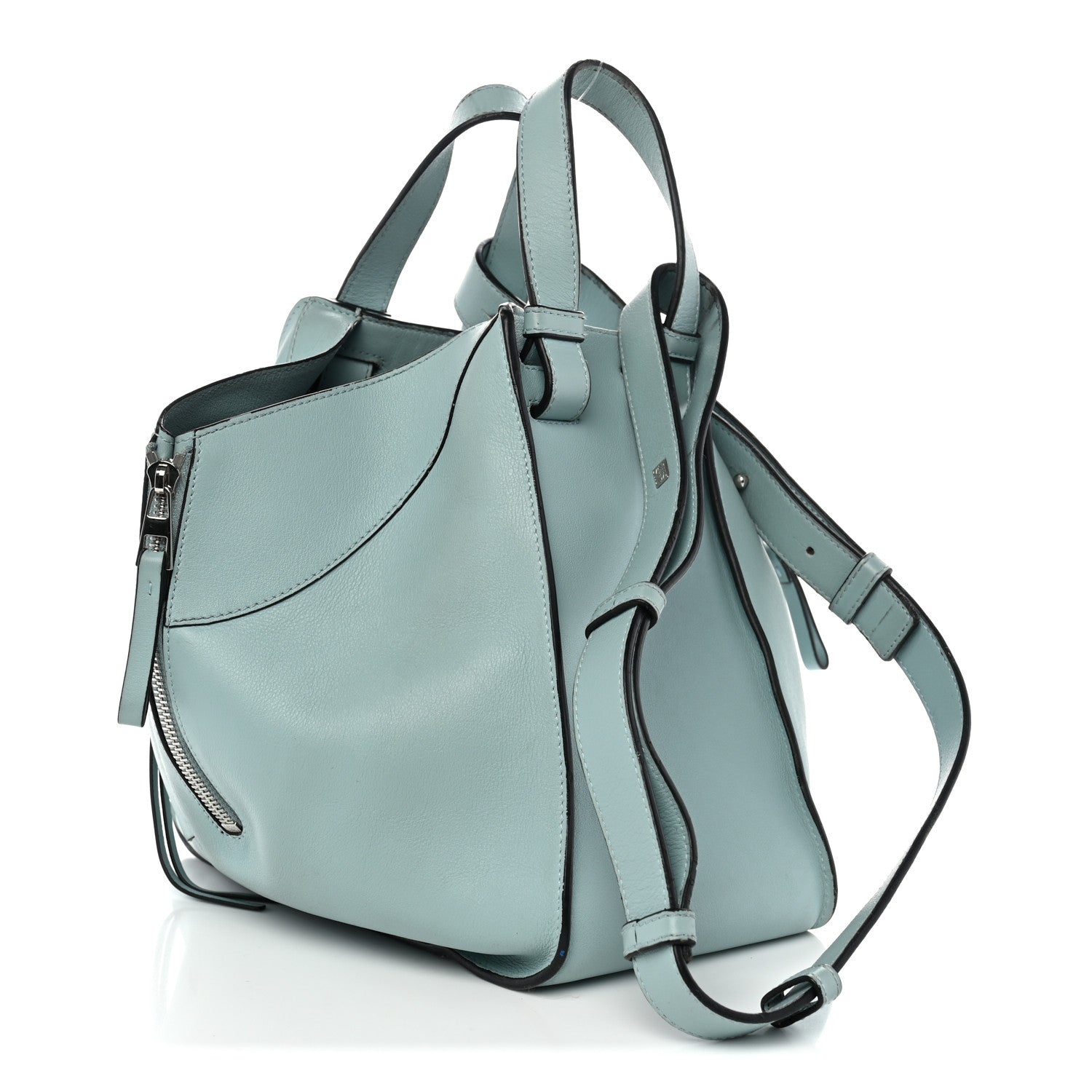 Loewe Calfskin Small Hammock Shoulder Bag Aqua 3 of 14