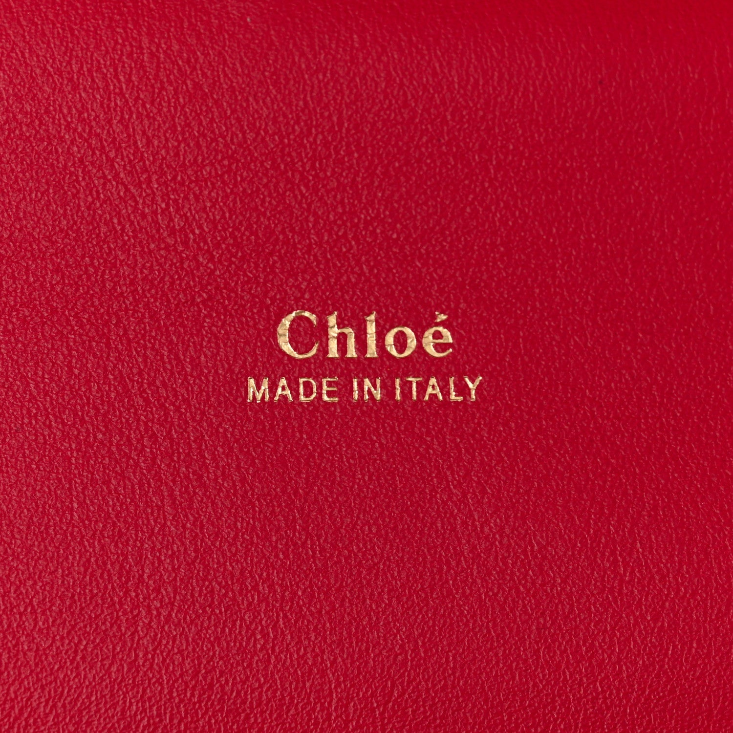 Chloe Calfskin Crocodile Embossed Aby Chain Shoulder Bag Brick Red 6 of 9