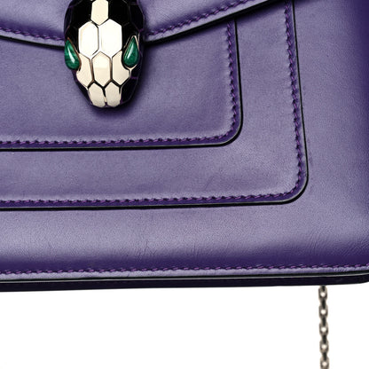 Bulgari Calfskin Serpenti Forever Crossbody Bag Amethyst 13 of 14