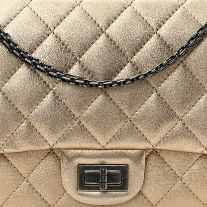 Chanel Metallic Aged Calfskin Quilted 2.55 Reissue 227 Flap Gold 7 of 10