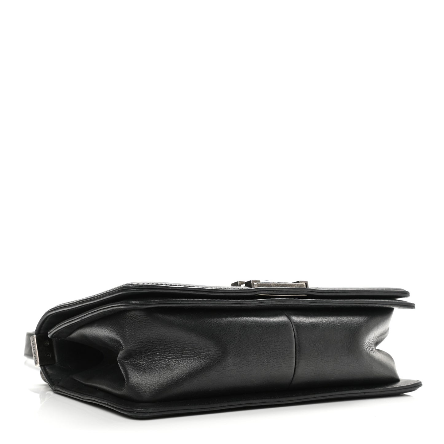 Lambskin Quilted Medium Boy Flap Black