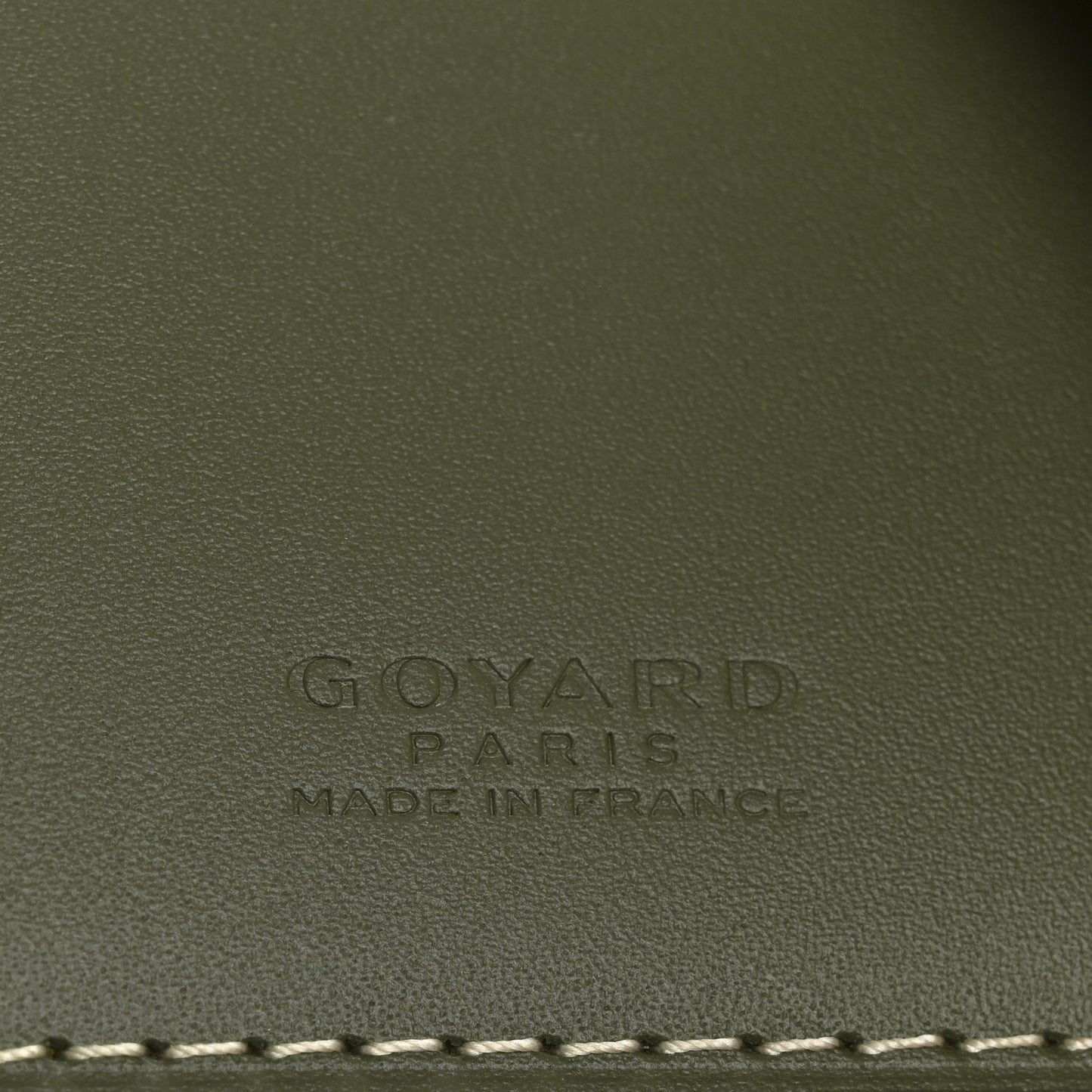 Goyardine Saint Pierre Card Holder Khaki