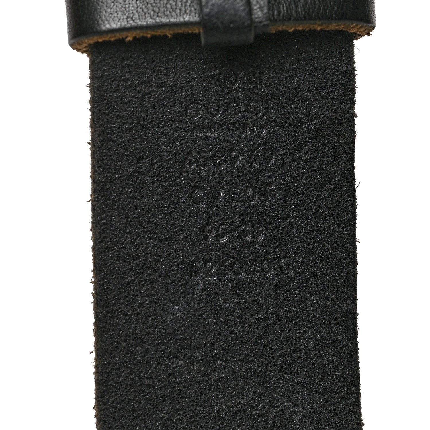 Gucci Faded Calfskin Snake Double G 40mm Belt 95 38 Black 3 of 6