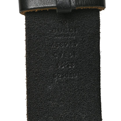 Gucci Faded Calfskin Snake Double G 40mm Belt 95 38 Black 3 of 6