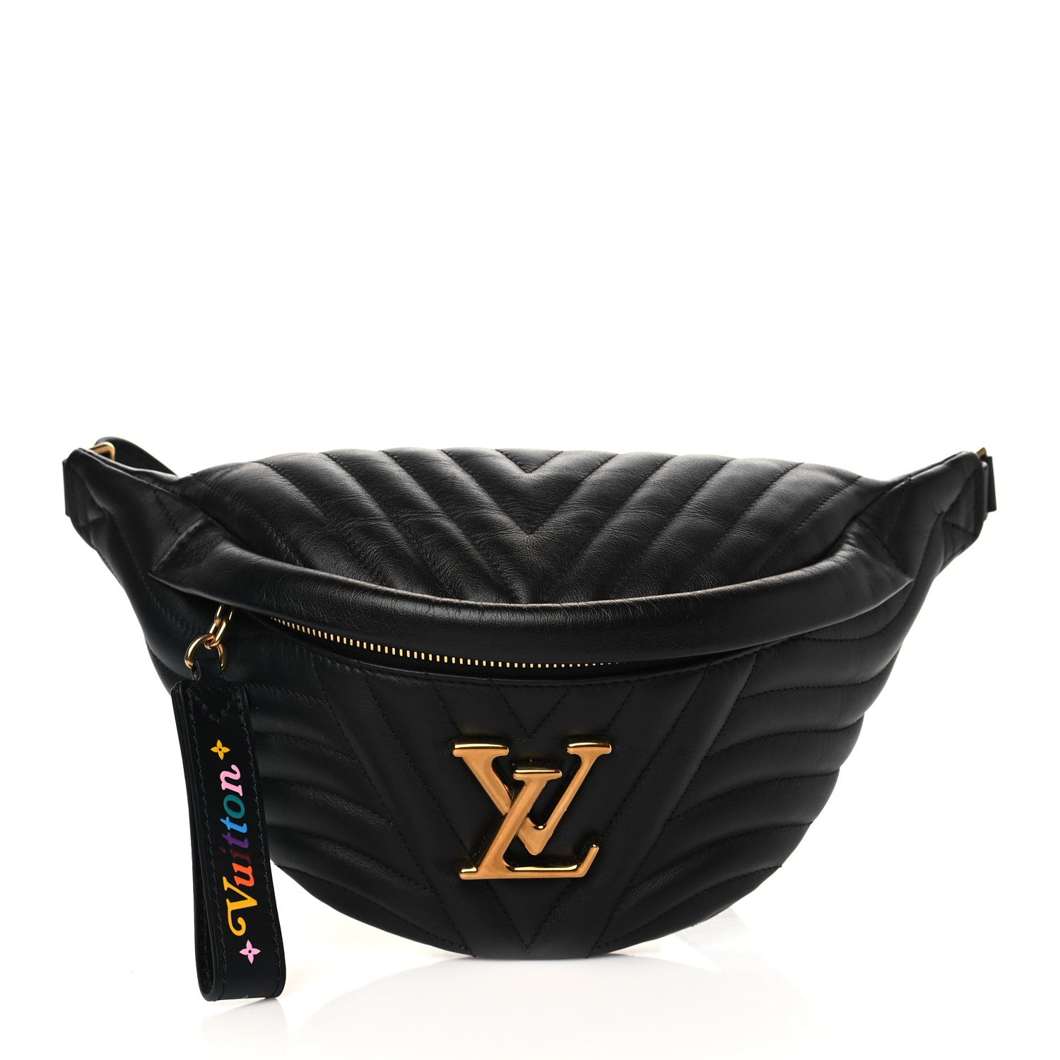 Louis Vuitton Calfskin Quilted New Wave Bumbag Black 1 of 6