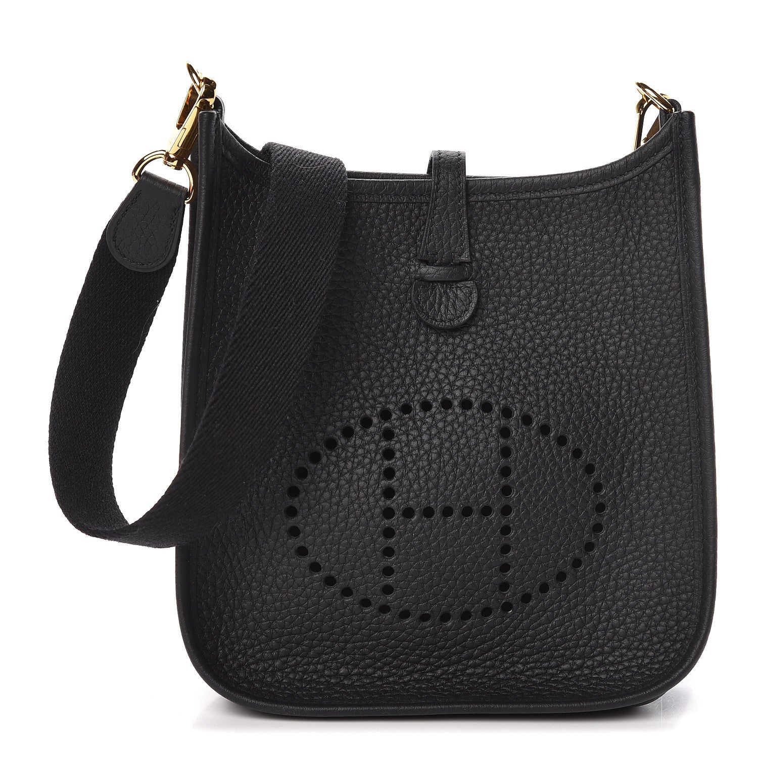 Hermes Taurillon Clemence Evelyne TPM Black 1 of 11