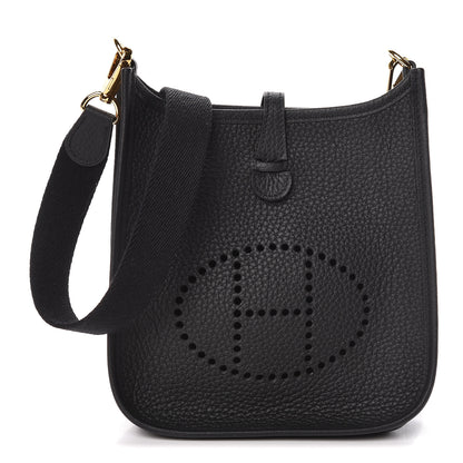 Hermes Taurillon Clemence Evelyne TPM Black 1 of 11