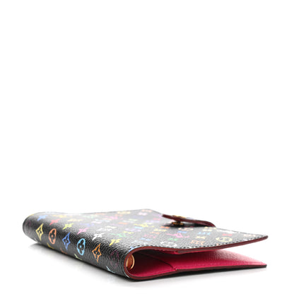 Louis Vuitton Monogram Multicolor Small Ring Agenda Cover Black Grenade 4 of 8